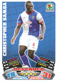 Christopher Samba Blackburn Rovers 2011/12 Topps Match Attax #39